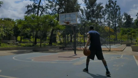 Stock Video Man Doing A Slam Dunk Animated Wallpaper - Free Live Wallpaper