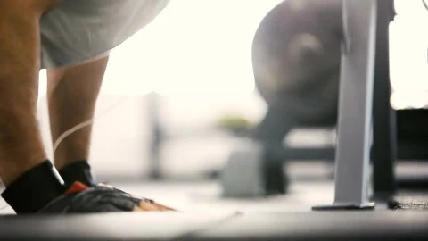 Stock Video Man Does Weight Loss Workout Pushups With Earbuds Animated Wallpaper - Free Live Wallpaper