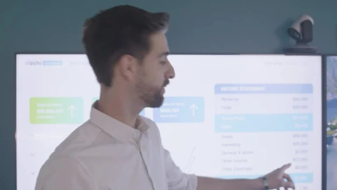 Stock Video Man Discussing Income In A Meeting Animated Wallpaper - Free Live Wallpaper