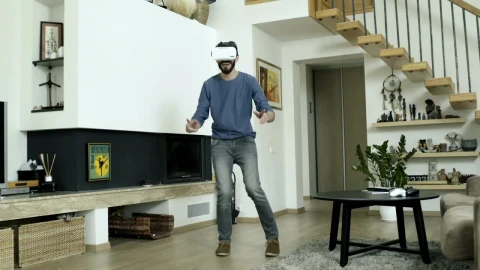 Stock Video Man Dancing With Vr Glasses Animated Wallpaper - Free Live Wallpaper