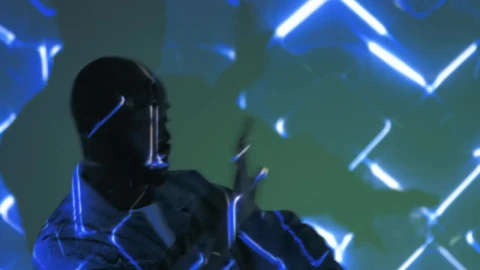 Stock Video Man Dancing With Lights Animated Wallpaper - Free Live Wallpaper
