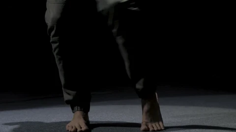 Stock Video Man Dancing Barefoot In The Dark Animated Wallpaper - Free Live Wallpaper