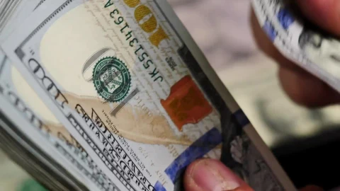 Stock Video Man Counting A Wad Of Bills Seen Very Closely Animated Wallpaper - Free Live Wallpaper
