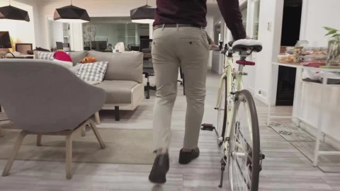 Stock Video Man Comes To His Office To Start Working Animated Wallpaper - Free Live Wallpaper