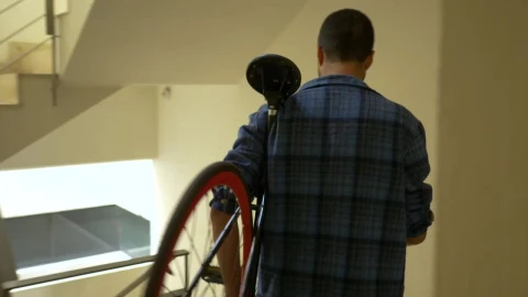 Stock Video Man Carrying A Lightweight Bike Animated Wallpaper - Free Live Wallpaper