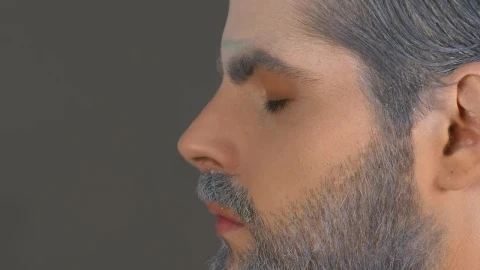 Stock Video Man Being Made Up For Halloween Animated Wallpaper - Free Live Wallpaper