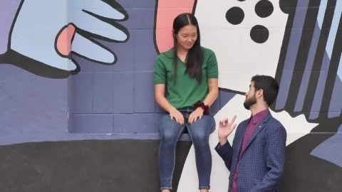 Stock Video Man Arrives With His Friends Greeting Each Other With Their Animated Wallpaper - Free Live Wallpaper