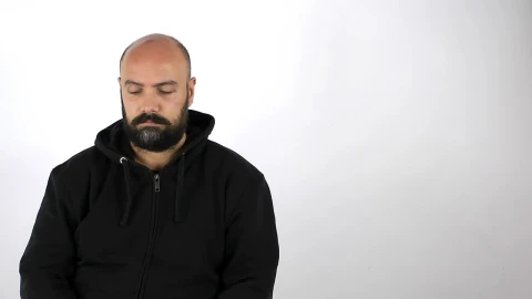 Stock Video Man Answers A Call On A White Background Animated Wallpaper - Free Live Wallpaper