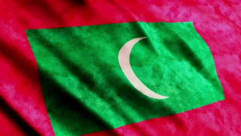 Stock Video Maldives Flag In D Render Animation Animated Wallpaper - Free Live Wallpaper