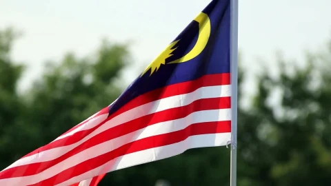 Stock Video Malaysian Flag In The Breeze Animated Wallpaper - Free Live Wallpaper