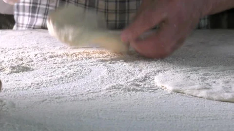 Stock Video Making Pizza Dough Close Up Animated Wallpaper - Free Live Wallpaper
