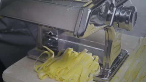 Stock Video Making Pasta With Professional Equipment Animated Wallpaper - Free Live Wallpaper