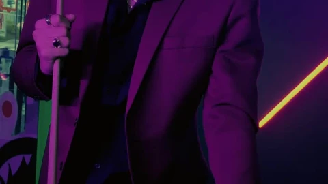 Stock Video Mafia Boy In Suit Playing In A Pool Bar Animated Wallpaper - Free Live Wallpaper