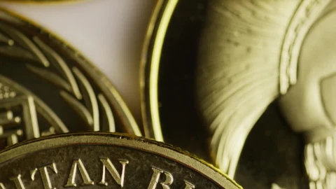 Stock Video Macro Shot Of Titan Bitcoin Coins Animated Wallpaper - Free Live Wallpaper