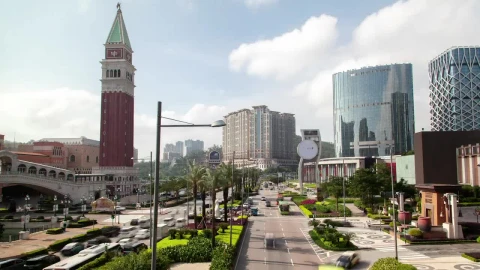 Stock Video Macau Road On A Sunny Day Animated Wallpaper - Free Live Wallpaper