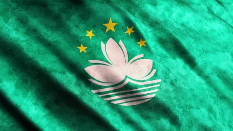 Stock Video Macau Faded Flag In Full Screen Animated Wallpaper - Free Live Wallpaper