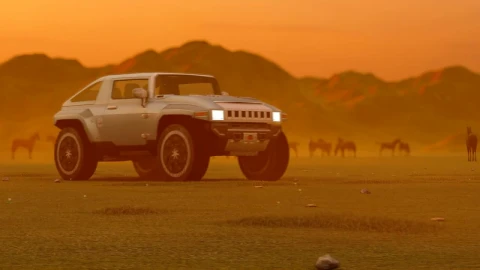 Stock Video Luxury Desert Truck D Animation Animated Wallpaper - Free Live Wallpaper