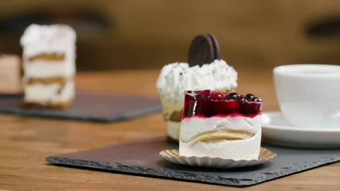 Stock Video Luxury Cakes With Tea Animated Wallpaper - Free Live Wallpaper