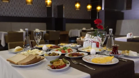 Stock Video Luxury Breakfast In A Hotel Animated Wallpaper - Free Live Wallpaper