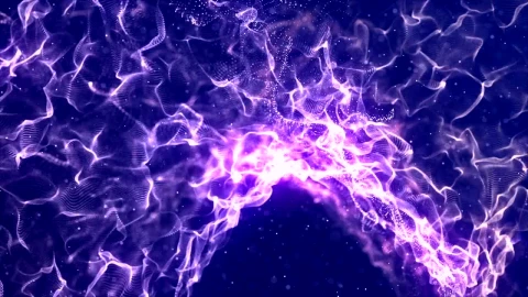 Stock Video Luminous Waves In Purple Space Animated Wallpaper - Free Live Wallpaper