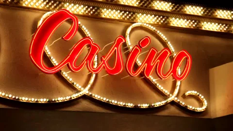 Stock Video Luminous Sign With The Word Casino Animated Wallpaper - Free Live Wallpaper