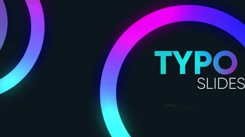 Stock Video Luminescent Title And Circles With Gradient Animated Wallpaper - Free Live Wallpaper