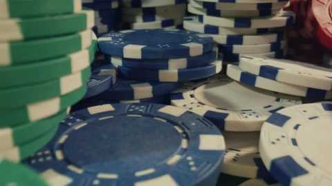 Stock Video Lots Of Chips And Dice Arranged On A Game Table Animated Wallpaper - Free Live Wallpaper