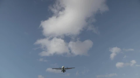 Stock Video Looking Up As A Plane Goes Over Animated Wallpaper - Free Live Wallpaper