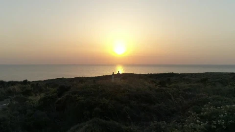 Stock Video Looking Towards The Sunset Over The Coast Animated Wallpaper - Free Live Wallpaper