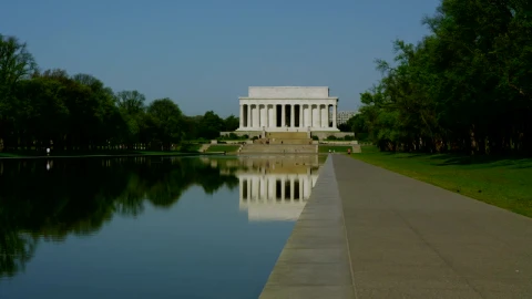 Stock Video Looking Towards The Lincoln Memorial Animated Wallpaper - Free Live Wallpaper