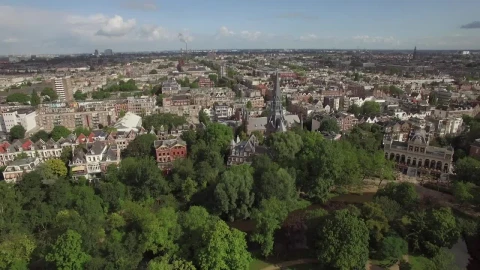 Stock Video Looking Out Over Amsterdam Animated Wallpaper - Free Live Wallpaper