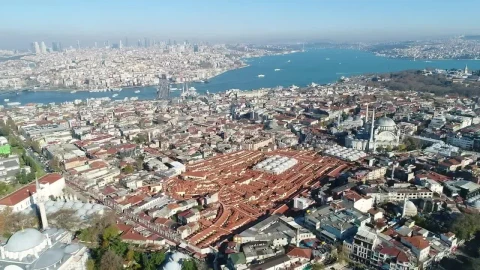 Stock Video Looking Far Across Istanbul Animated Wallpaper - Free Live Wallpaper