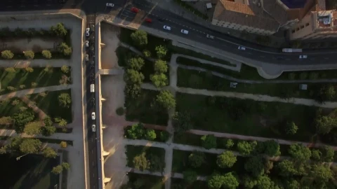 Stock Video Looking Down Upon Valencia Animated Wallpaper - Free Live Wallpaper