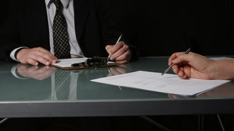 Stock Video Looking At Reports In The Office Animated Wallpaper - Free Live Wallpaper