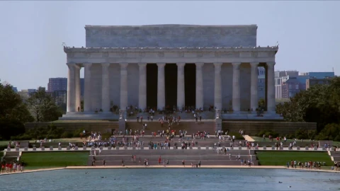 Stock Video Looking Across The Lincoln Memorial Animated Wallpaper - Free Live Wallpaper