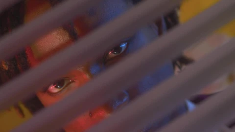 Stock Video Look Of A Man Through The Blind Of A Window Animated Wallpaper - Free Live Wallpaper