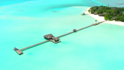Stock Video Long Pier In The Sea Of An Island Animated Wallpaper - Free Live Wallpaper
