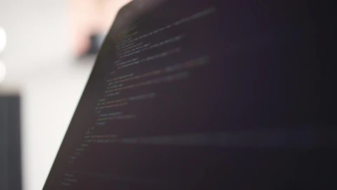 Stock Video Laptop Screen Showing Software Code Animated Wallpaper - Free Live Wallpaper