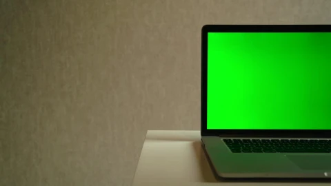 Stock Video Laptop Devise With A Green Screen Animated Wallpaper - Free Live Wallpaper
