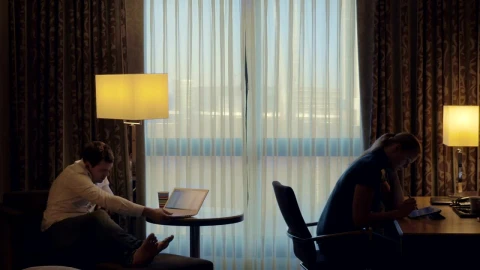 Stock Video Laptop And Tablet In A Hotel Room Animated Wallpaper - Free Live Wallpaper