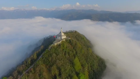 Stock Video Mosque In The Top Of A Cloudy Hil Animated Wallpaper - Free Live Wallpaper