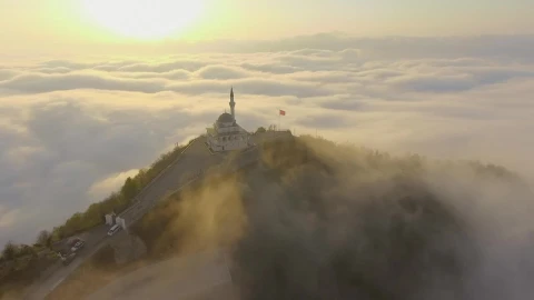 Stock Video Mosque Above The Cloud Animated Wallpaper - Free Live Wallpaper