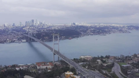 Stock Video Morning Traffic Across A Bridg Animated Wallpaper - Free Live Wallpaper