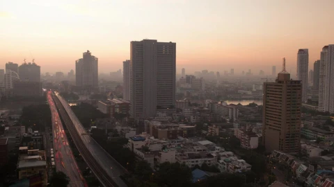 Stock Video Morning Over Bangko Animated Wallpaper - Free Live Wallpaper