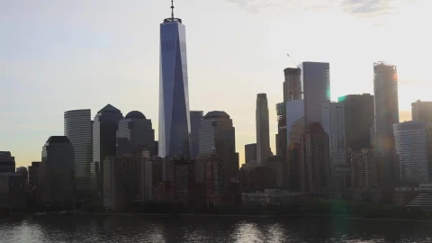 Stock Video Morning In Manhattan Over The Hudso Animated Wallpaper - Free Live Wallpaper