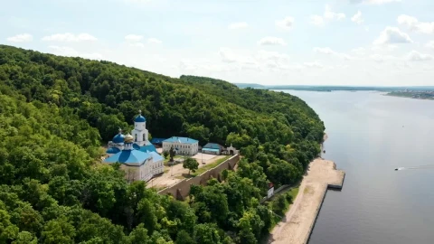 Stock Video Monastery And Church In The Middle Of The Fores Animated Wallpaper - Free Live Wallpaper