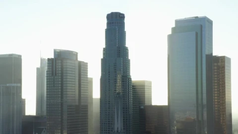 Stock Video Modern Style Skyscrapers In Los Angele Animated Wallpaper - Free Live Wallpaper