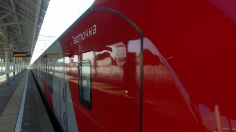 Stock Video Modern Passenger Train In Russi Animated Wallpaper - Free Live Wallpaper