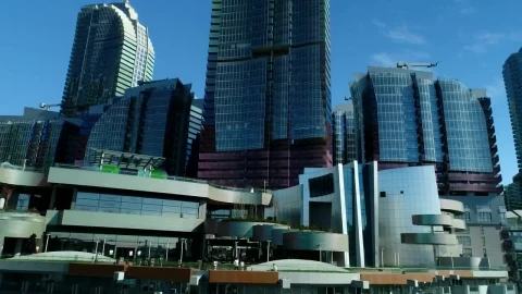 Stock Video Modern Buildings Across The Cit Animated Wallpaper - Free Live Wallpaper