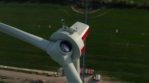 Stock Video Modern Air Turbine Under Repair Close U Animated Wallpaper - Free Live Wallpaper